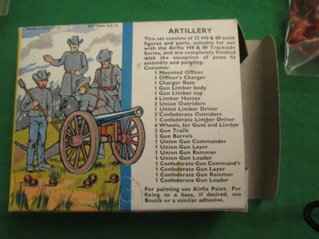 American Civil War Artillery - Airfix Ho Oo - 1960'S - Complete 2