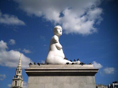 Photo 6x4 Fourth plinth, Trafalgar Square, London Westminster This is &#0 c2006