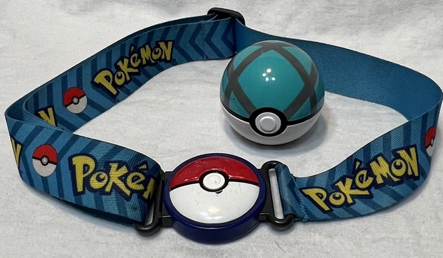 POKEMON Clip N Go Poke Ball Belt With Net Ball - Used, Some Scuffs Collectible
