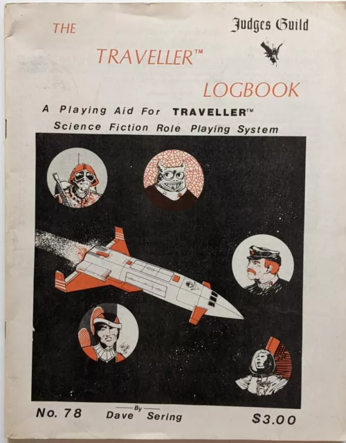 Judges Guild #78 The Traveller Logbook Vintage RPG Plating Aid by Dave Sering