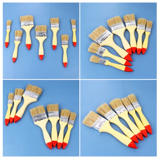 10 Pcs Oval Paint Brushes Varnishes Artist Paintbrushes