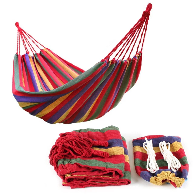Hängematte Stabhängematte mit Tasche 185cm x 80cm bis 150 kg Relax