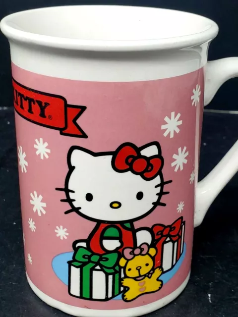 Hello Kitty Ceramic Mug 2013 Holiday Christmas Santa Frankford