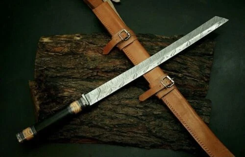 Manche Micarte En Acier Damas Personnalisé À La Main Ertugrul Scimitar