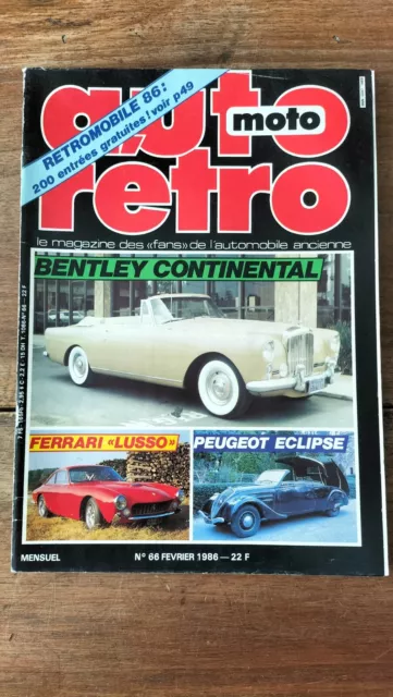 AUTO RETRO n°66 - Février 1986