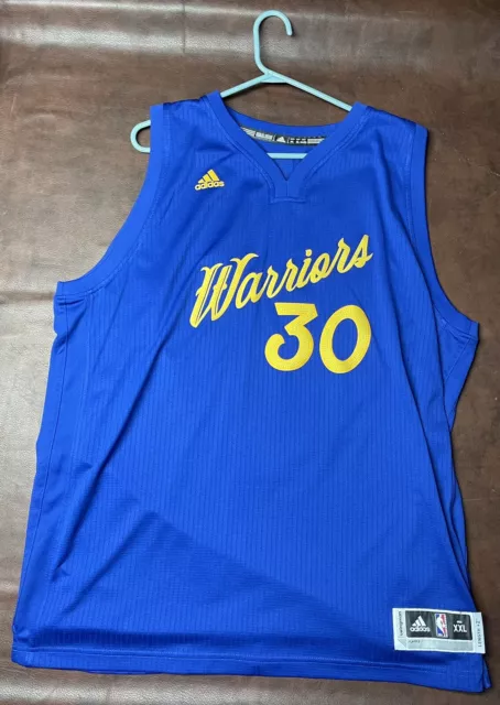 Steph Curry Golden State Warriors Jersey Adidas Youth Medium Christmas Day  2016