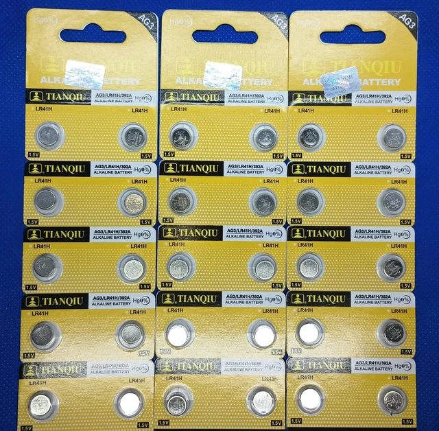 30 PIECES 392 AG3/LR41 Watch Batteries Expires 2024 FREE SHIPPING! 5.