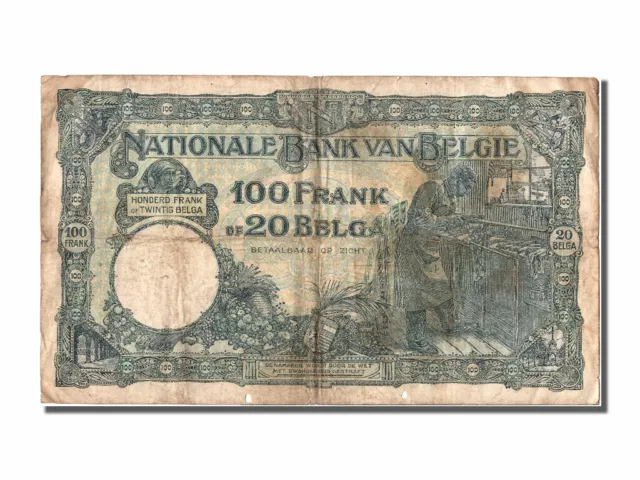 [#302278] Banknote, Belgium, 100 Francs-20 Belgas, 1931, 1931-07-03, VF(20-25) 2