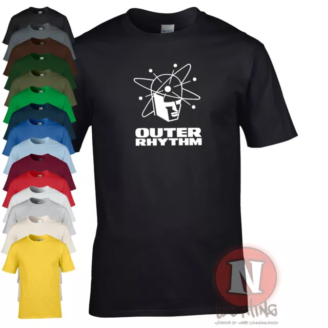 Outer Rhythm t-shirt DJ Club dance rave techno music house EDM record label