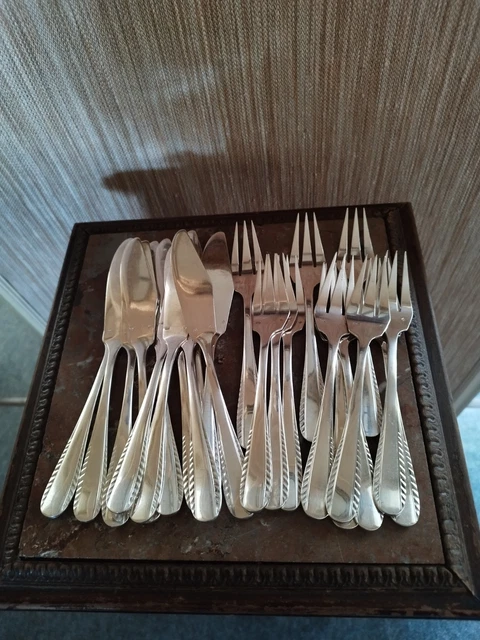 Ménagère 24 Pièces Ercuis – Métal Argenté (Occasion)