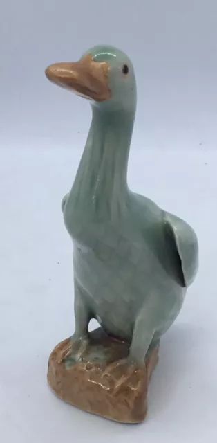 Chinese Porcelain Celadon Glazed  pair Of Ducks X 2  mother duck & duckling