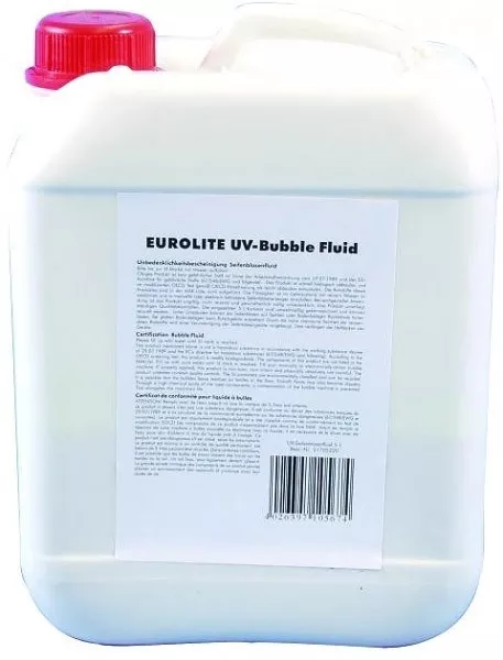 EUROLITE UV-Seifenblasenfluid 5l rot