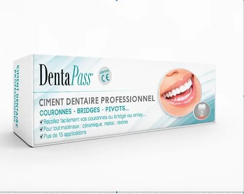 Ciment Dentaire | Colle Dentaire Pour Couronne Bridge Dent sur Pivot | Qualit...