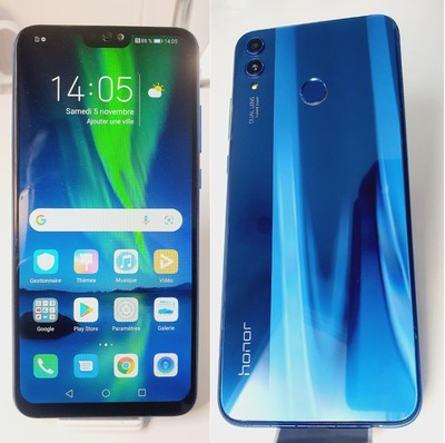 Désimlocké Bleu 64 Go Honor Honor 8X 