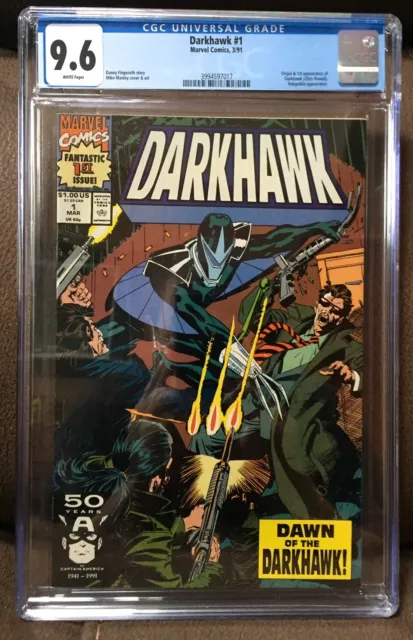 Darkhawk #1 CGC 9.6 White pages 1st appearance and origin Chris Powell