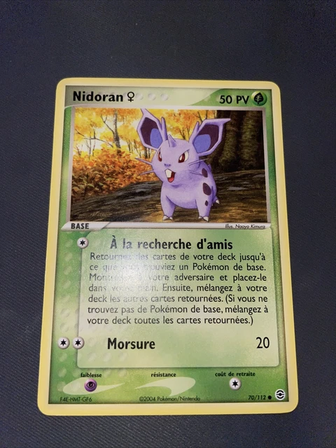 Nidoran Commune - Pokemon 70/112 Ex Rouge Feu Vert Feuille Neuf Francais