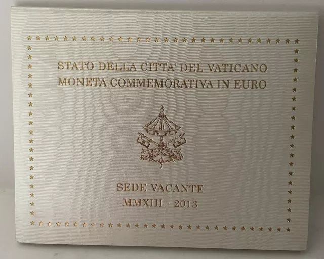 Vatikan 2 Euro 2013 Gedenkmünze im Folder - Sede Vacante - Blister [M91137