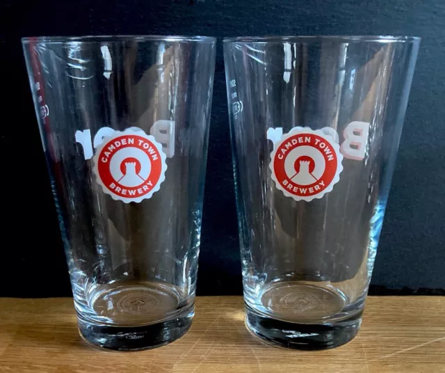 2 X Camden Town Brauerei Bint Brille Brandneu Pub Bar Mancave