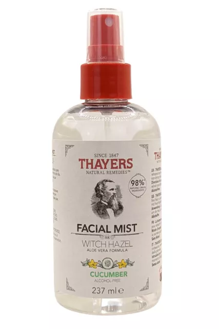 Thayers Natürliche Heilmittel Gesichtsnebel Hexe Haselnuss Aloe Vera 237ml alkoholfrei