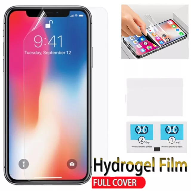 Iphone X Pellicola Hidrogel Idrogel Proteggi Schermo Gel Silicone Flessibile