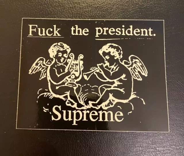 Supreme FTP F*ck The President Sticker SS17 Black