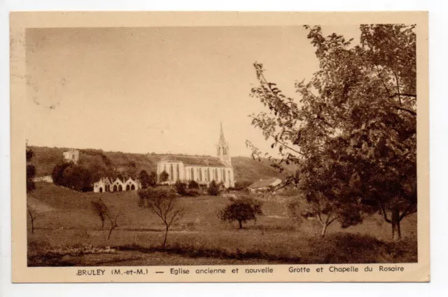BRULEY, environs de TOUL Meurthe et moselle CPA 54 églises chapelle rosaire