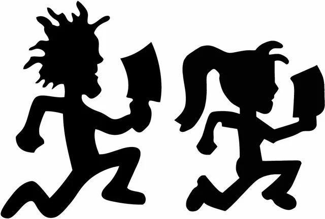 Darkside Ltd Hatchetman / Hatchetgirl Assorted Die-Cut Sticker – A439-BLK-8