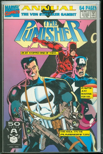 The Punisher Annual #4 Marvel Comics (1991) VF/NM 1st Print Comic Book