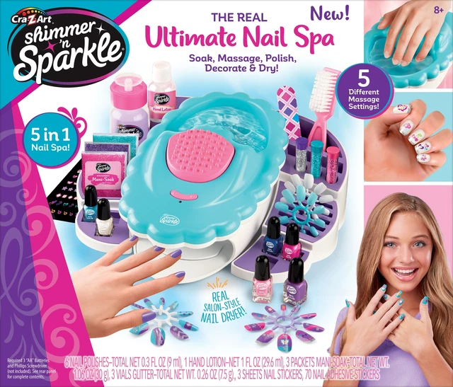 Paquete de 2 Cra-Z-Art Shimmer 'N Sparkle Todo en Una Mano y Uñas Spa655062