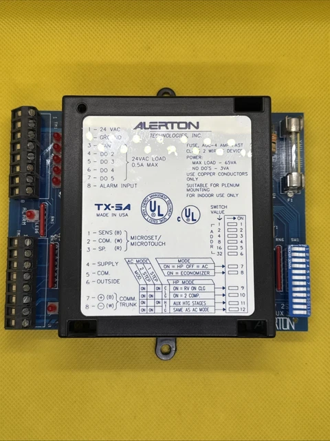 thumbnail image 2 of Alerton TX-SA Control Circuit Board – Used, Fully Functional, Building Automation 2 of 4