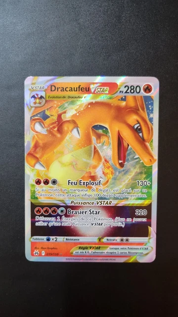 CARTE POKEMON DRACAUFEU Vstar 019/159 Zenith Supreme Fr Neuf EUR 15,00