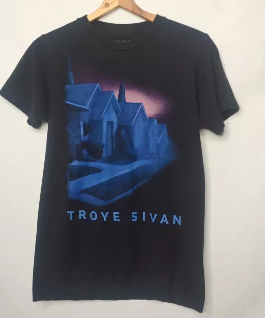 Troye Sivan Mens Small T Shirt Blue Neighborhood Black Short Sleeve Musician