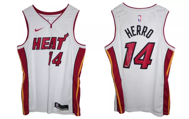 Signed Tyler Herro Miami Heat Vice Nights Nike Swingman Rookie Jersey PSA  COA