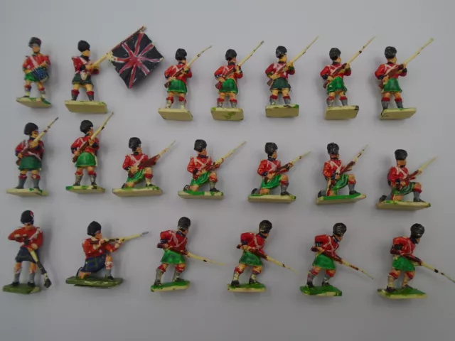 Airfix (01735) Waterloo Highland Infantry (HO/OO) 42 Figs (20 painted), No Box