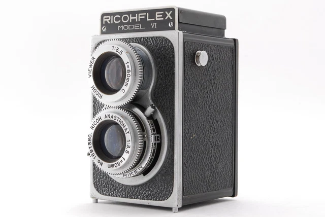 ** RARE! Near Mint- ** Ricoh Ricohflex Model IV TLR Camera w/ 80mm f/3.5