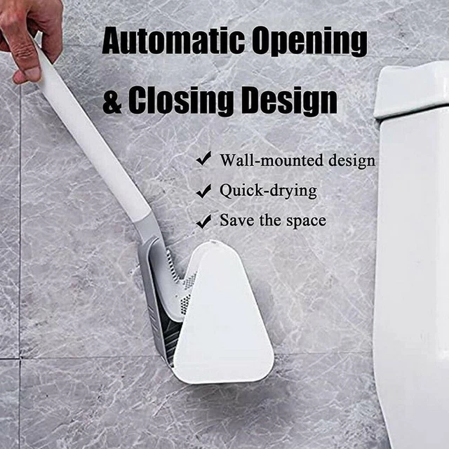Spazzola WC da parete spazzola da golf testa bagno angolo pulizia B9M7