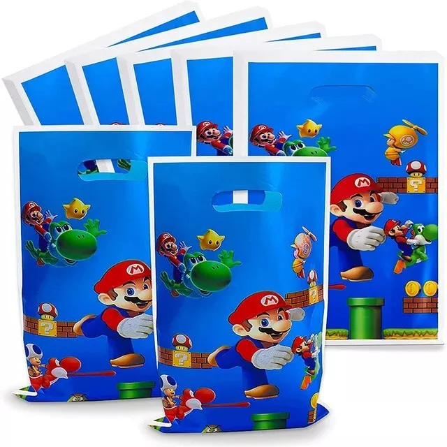 40 piezas BOLSOS Mario Bolsas de Regalo Mario Bolsas Guody Mario Fiesta Favor Bolsas Caramelos Bolsas