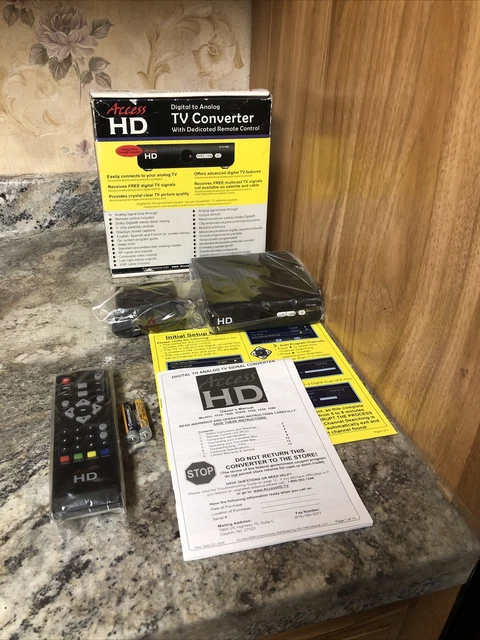 Open Box Access HD Digital to Analog TV Converter Model DTA1080D