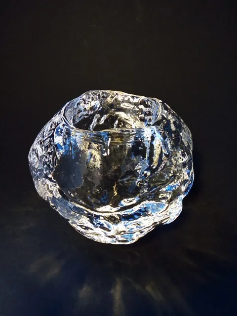 Kosta Boda Swedish Crystal Snowball Tea Light Holder By Ann Warff