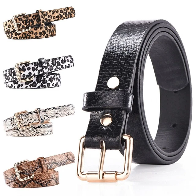 in vita sottile Cinturino con fibbia Cintura in pelle Cinture Abito Pantaloni