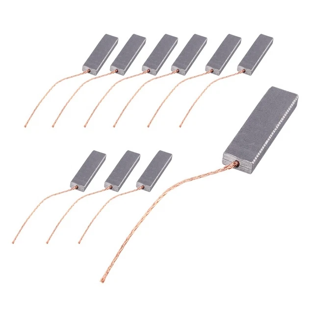 10Pcs Carbon Brushes Motor Carbon Brushes for  Drum Type Washing Machine Paii