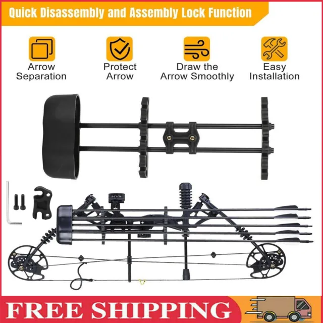 5 Spot Arrow Quiver Quick Release Compound Bow Case Hunting Archery Target NEW
