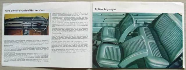 HILLMAN HUNTER Car Sales Brochure 1969 #3553/H 3