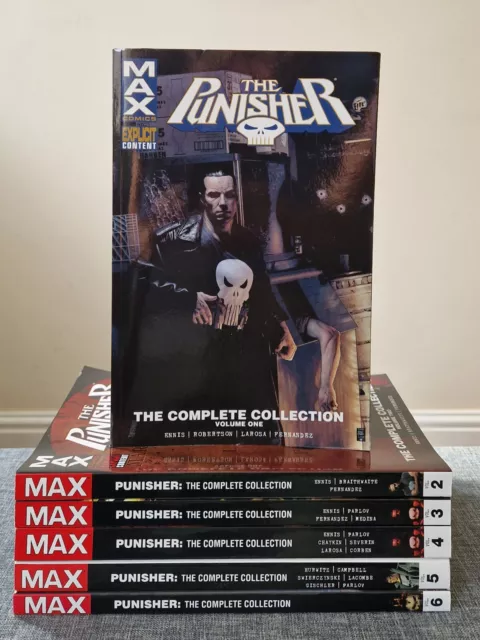 Punisher MAX The Complete Collection 1 2 3 4 5 6 TPB / OP TP Set / Omnibus Alt.