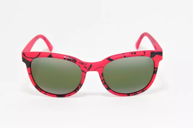 Electric Bengal Twin Fin Sunglasses Red Black Print / Grey One Size New W/ Pouch