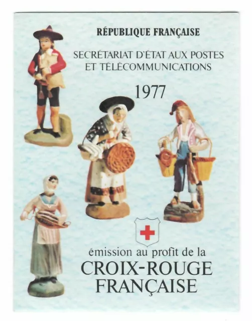 S24415) France 1977 MNH Neu Red Cross Booklet Schlampermäppchen Checkbook