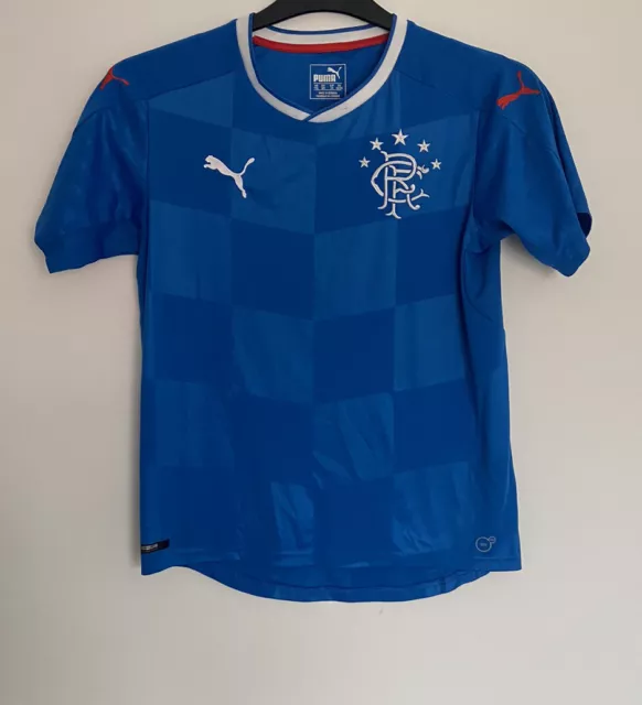 Rangers Football Club 2016-2017 Home Shirt Kids Youth Size 32/34 YXL SPL