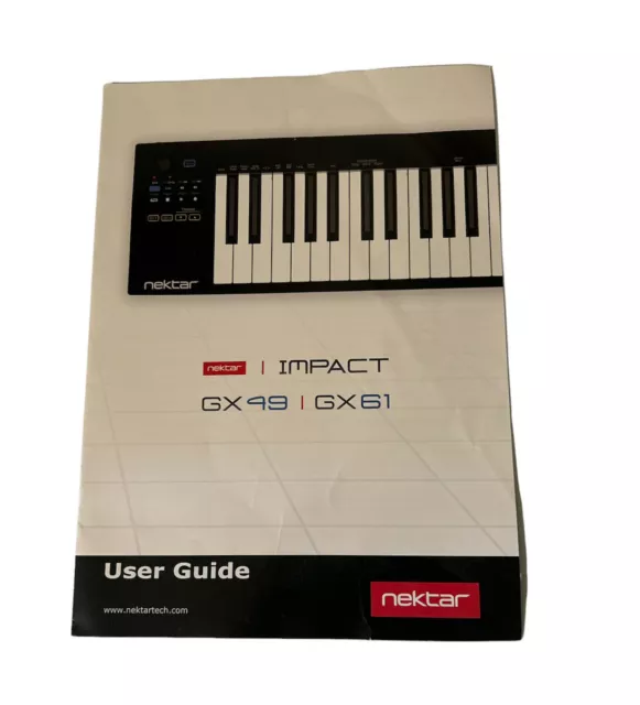 Nektar GX49 GX61 Impact User Guide Keyboard Manual