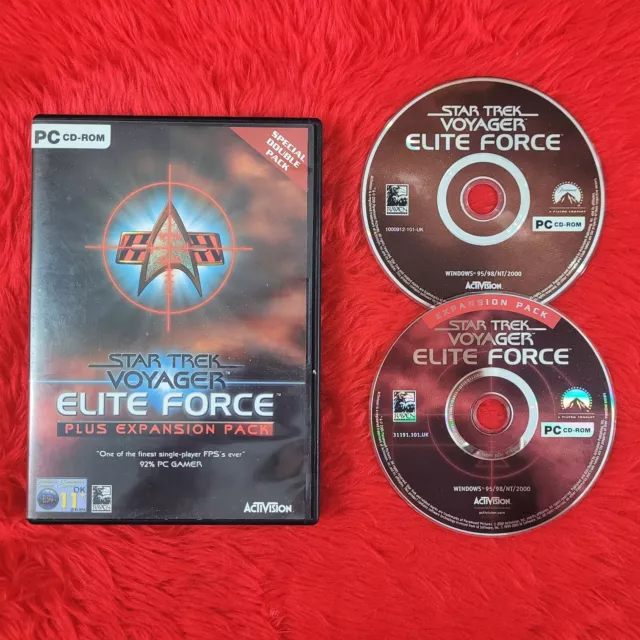 pc STAR TREK VOYAGER ELITE FORCE Plus Expansion Pack (NI) REGION FREE PC CD-ROM