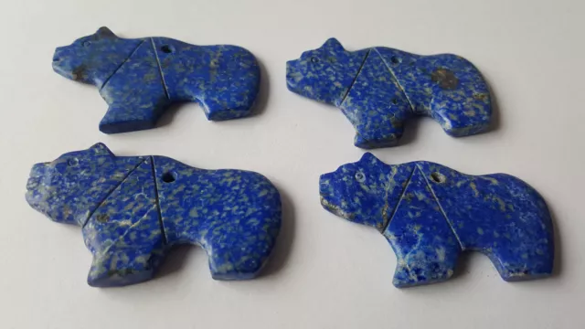 Lapis Lazuli Bär Anhänger *EBAY PLUS* Tierfigur Tier Edelstein Afghanistan